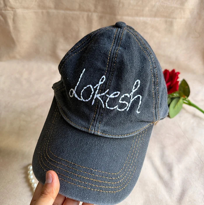 Off Script Denim Cap - Personalized Name