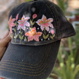 The Lily Cap - Hand-Embroidered