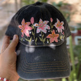 The Lily Cap - Hand-Embroidered