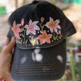 The Lily Cap - Hand-Embroidered