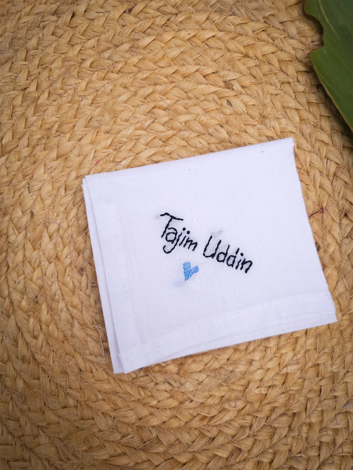 Signature Thread Name Hankey – Hand Embroidered Personalised Gift