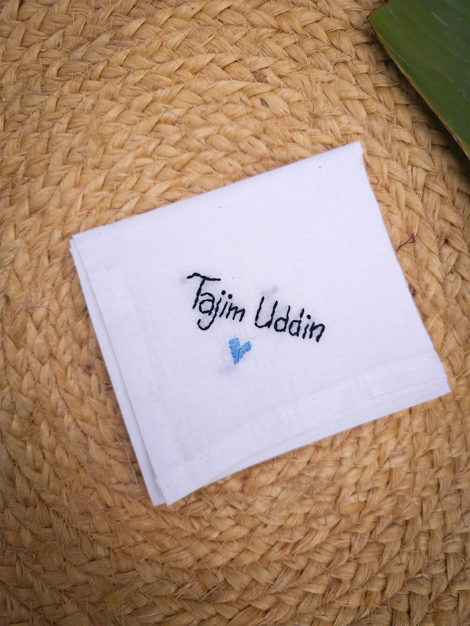 Signature Thread Name Hankey – Hand Embroidered Personalised Gift