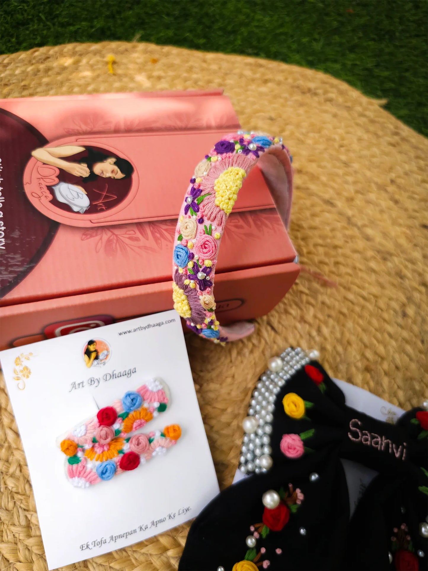The Everyday Favorite Hamper – Hand Embroidered Personalized Gift Set