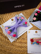 Everyday Mini Set – Hand Embroidered Personalized Hair Accessories