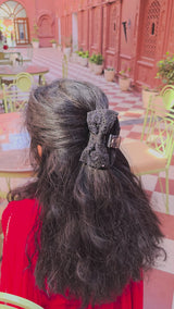 Surina Hand Embroidered Clutcher Bow