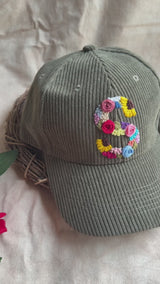 Evergreen Floral Initial Cap
