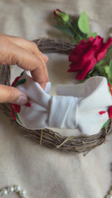 Rose Garden Hand Embroidered Headband