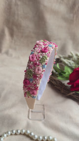 Gulabi Baag Hand Embroidered Headband