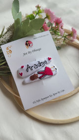 Hand Embroidered Personalized Doll Tic Tac Clips