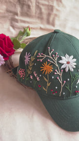 Fiza Hand Embroidered Floral Cap
