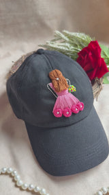 Personalised Princess Hand Embroidered Cap