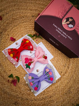 Petite Charms Gift Hamper – Hand Embroidered Bow Set