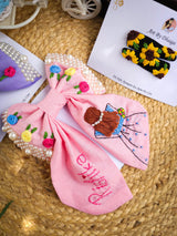 Threaded Sunshine Gift Set – Hand Embroidered Personalized Hamper