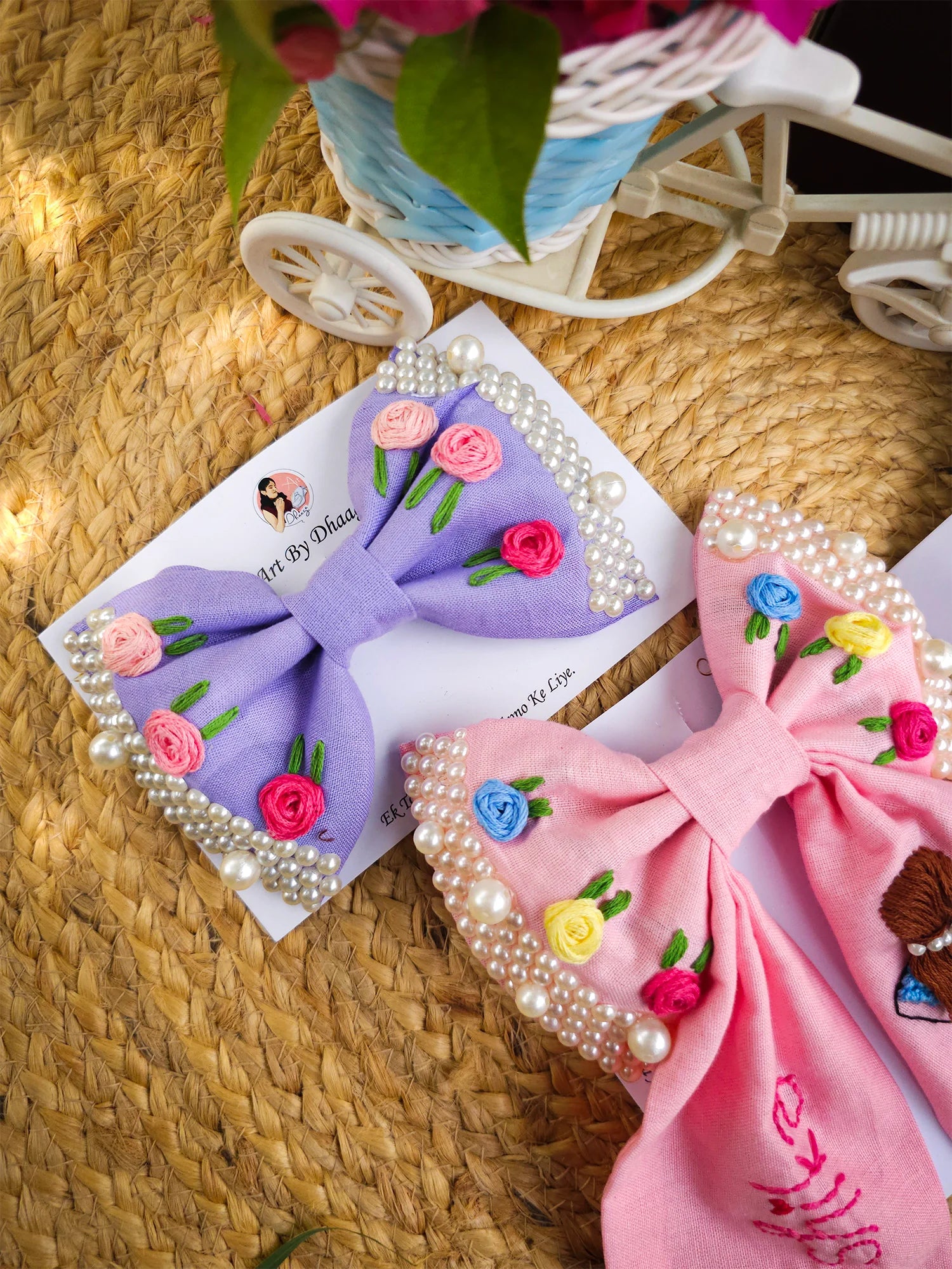 Threaded Sunshine Gift Set – Hand Embroidered Personalized Hamper
