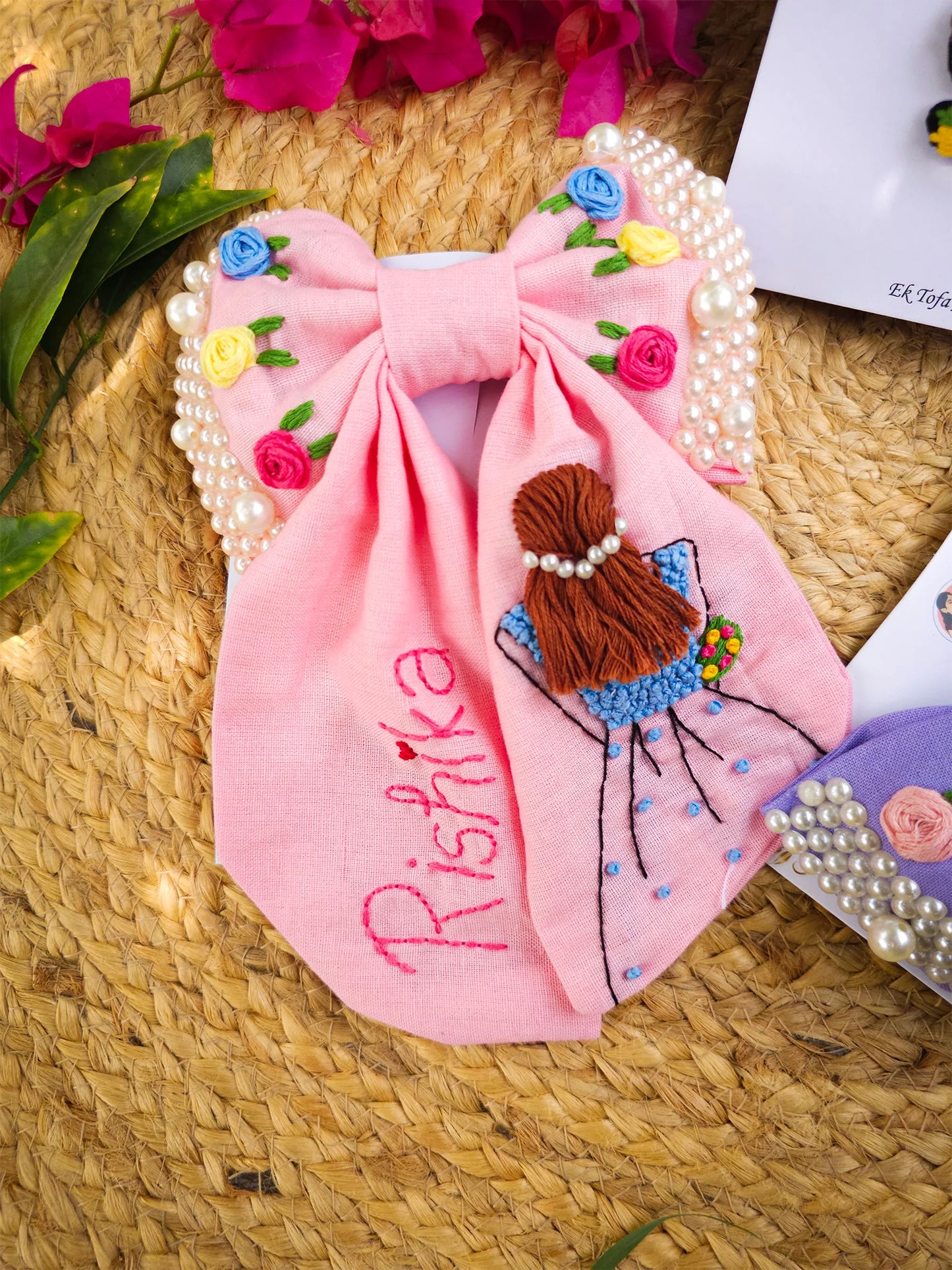 Threaded Sunshine Gift Set – Hand Embroidered Personalized Hamper