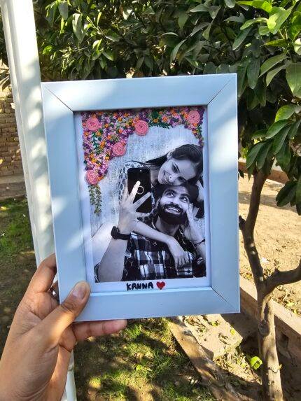 Embroidery on A photo