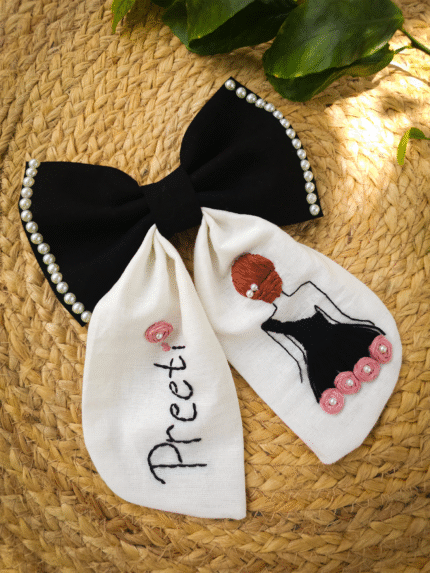 🖤🤍 Monochrome Doll Bow