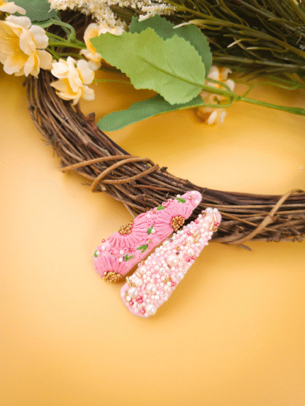 Embroidery Tic Tac Hair Clip