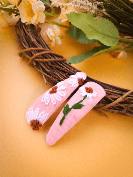 Embroidery Tic Tac Hair Clip